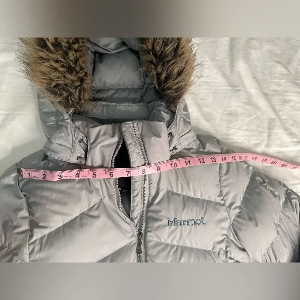 Marmot Montreal Women's 700 Down Puffer Coat - Glacier Grey | Size M - Picture 5 of 13